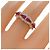 Autre Marque Crescent Vert Ring Synthetischer Rubin Au750 - Ansicht 5