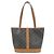 Céline Bolsa Celine Small Cabas Triomphe em tela e couro de bezerro
