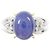 Autre Marque Crescent Vert Synthetischer Sternsaphir Platin Au750 Ring - Ansicht 2