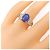 Autre Marque Crescent Vert Synthetischer Sternsaphir Platin Au750 Ring - Ansicht 5