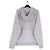 Lacoste Felpa con cappuccio e zip grigia - vista 2