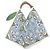 Farm Rio Satin-Tasche mit Blumen-Tuch