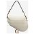 Dior Saddle Bag 2011 aus genarbtem Kalbsleder in Creme - Ansicht 3