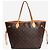 Louis Vuitton Bolso tote Neverfull MM Monogram marrón 2008 - vista 4