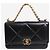 Wallet On Chain Chanel Carteira com Corrente 19 Turnlock Preta - vista 3
