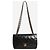 Chanel Borsa Classic Double Flap piccola 1989 in pelle d'agnello nera - vista 2