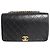 Chanel Borsa flap 1989 in pelle d'agnello nera