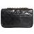 Chanel Borsa flap 1989 in pelle d'agnello nera - vista 3