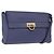 Salvatore Ferragamo Gancini Shoulder Bag Leather Navy Gold