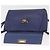 Salvatore Ferragamo Gancini Shoulder Bag Leather Navy Gold - vista 10