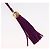 CHANEL Matelasse Chain Shoulder Bag Suede Purple Gold CC - vista 10