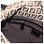 FENDI Zucchino Canvas Mamma Baguette Shoulder Bag Brown - vista 23