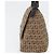 FENDI Zucchino Canvas Mamma Baguette Shoulder Bag Brown - vista 3