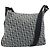 Christian Dior Trotter Canvas Shoulder Bag Navy Silver