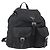 PRADA Mochila Nylon Silver Black