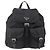 PRADA Mochila Nylon Silver Black - vista 13