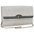 Christian Dior Honeycomb Canvas Chain Shoulder Bag PVC White Gold