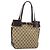 GUCCI GG Canvas Hand Bag Beige Gold 107757