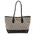 Salvatore Ferragamo Gancini Tote Bag Canvas Black Gold - vista 13
