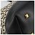 Salvatore Ferragamo Gancini Tote Bag Canvas Black Gold - vista 15