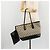 Salvatore Ferragamo Gancini Tote Bag Canvas Black Gold - vista 25