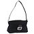 FENDI Mamma Baguette Shoulder Bag Nylon Black Silver