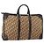 Christian Dior Trotter Canvas Boston Bag Brown