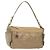Bolsa de Ombro CHANEL Paris Biarritz Coated Canvas Bege Prata CC