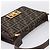 FENDI Zucca Canvas Mamma Baguette Shoulder Bag Brown Gold Tone - vista 6