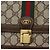 GUCCI GG Supreme Web Sherry Line Shoulder Bag PVC Beige Gold Red - vista 17
