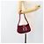 FENDI Mamma Baguette Shoulder Bag Cotton Wine Red Silver - vista 25