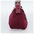 FENDI Mamma Baguette Shoulder Bag Cotton Wine Red Silver - vista 3