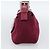 FENDI Mamma Baguette Shoulder Bag Cotton Wine Red Silver - vista 4