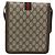 GUCCI GG Supreme Web Sherry Line Shoulder Bag PVC Beige Gold - vista 2
