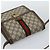GUCCI GG Supreme Web Sherry Line Shoulder Bag PVC Beige Gold - vista 6