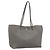 FENDI Bolsa Tote Celeria Couro Cinza Prata