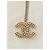 Colar Chanel CC de pérolas - Corrente dourada - vista 7