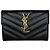 Autre Marque Cartera de piel negra Saint Laurent