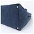 Tote Sac cabas Prada Canapa Denim Blue avec logo triangle - vue 4