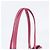 Prada Pink Triangle Logo Leather Canvas Tote Bag - view 2