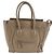 Céline Saco Tote Celine Luggage Micro Shopper em couro