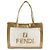 Borsa tote trasparente Fendi oro