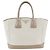 Sac cabas en cuir Saffiano avec logo triangle Prada