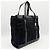 Borsa Tote Gucci in nylon e pelle nera - vista 4