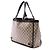 Borsa Tote Gucci Beige GG Crystal Abbey D Ring - vista 2