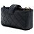 Chanel Black CC Quilted Lambskin O Mini Faux Pearl Chain Phone Holder Clutch - vista 2