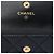 Tarjetero Chanel de piel de cordero acolchada negra CC con correa de cadena acolchada - vista 5