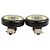 Pendientes de clip redondos de resina plateada CC Chanel Black - vista 7