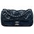 Chanel Blue Medium Quilted Crinkled Calfskin Ultra Stitch Flap