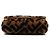 Fendi Mini Zucca Shearling Chain Baguette Satchel Tasche in Braun - Ansicht 3